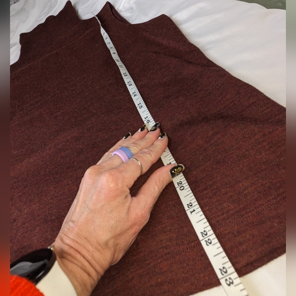 Ellen Tracy EUC Wool top 14 Large Autumn rust brown burnt orange - Picture 8 of 8